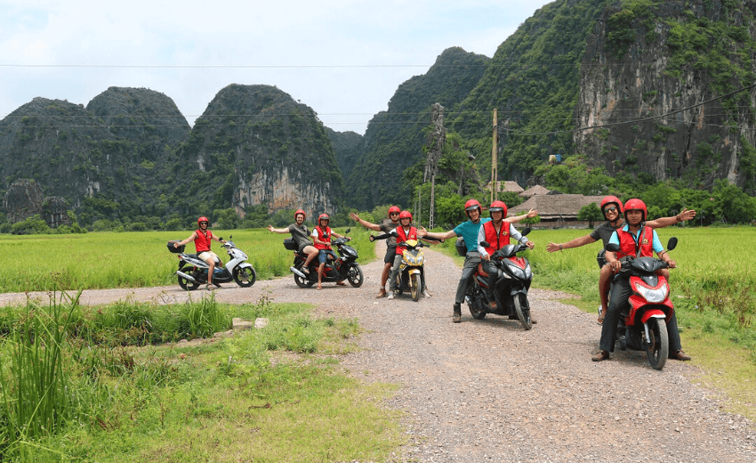motorbike from Hanoi to Ninh Binh